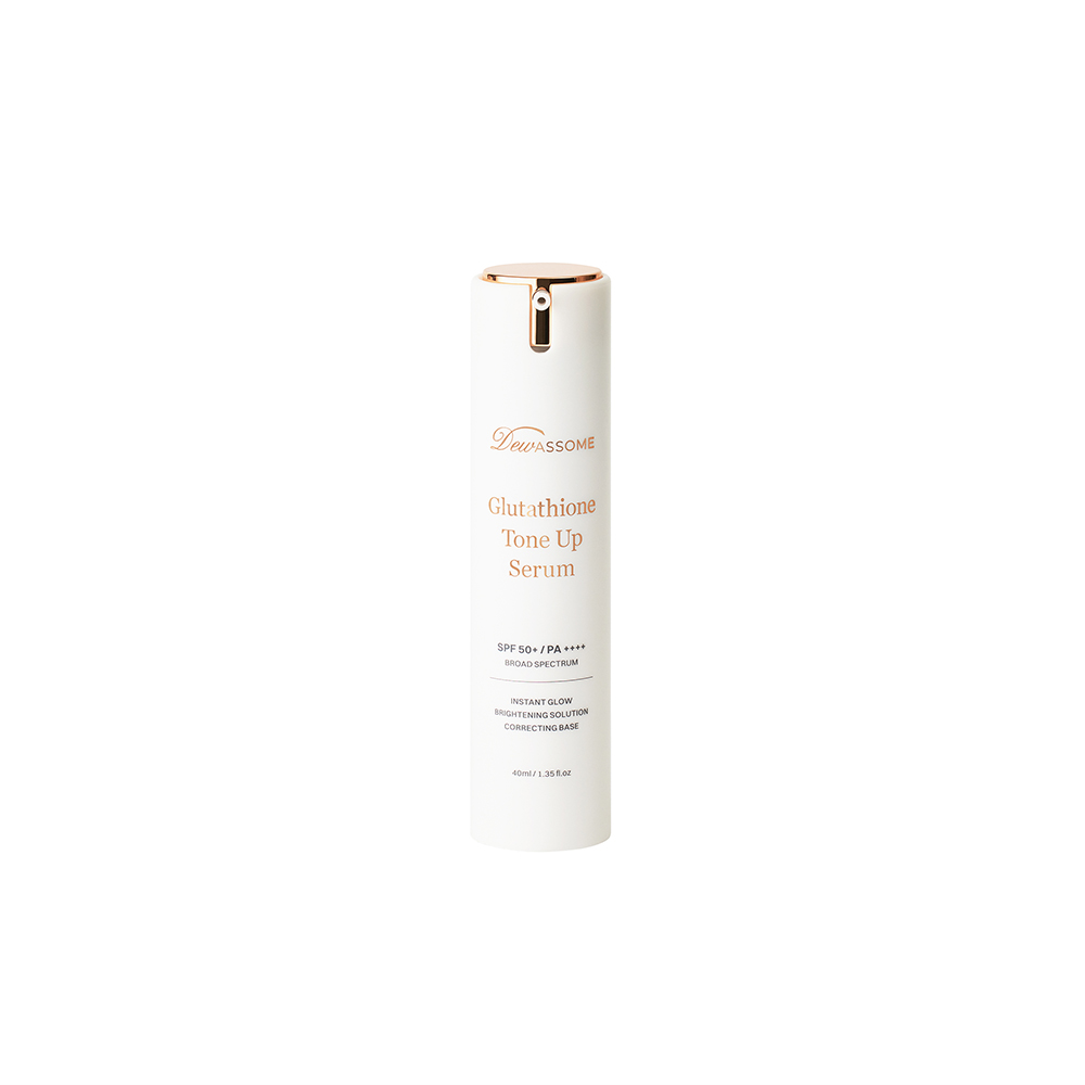 DEWASSOME Glutahione Tone Up Serum Whitening & Natural color correcting Reduction in Melanin pigment area Sunscreening SPF 50+