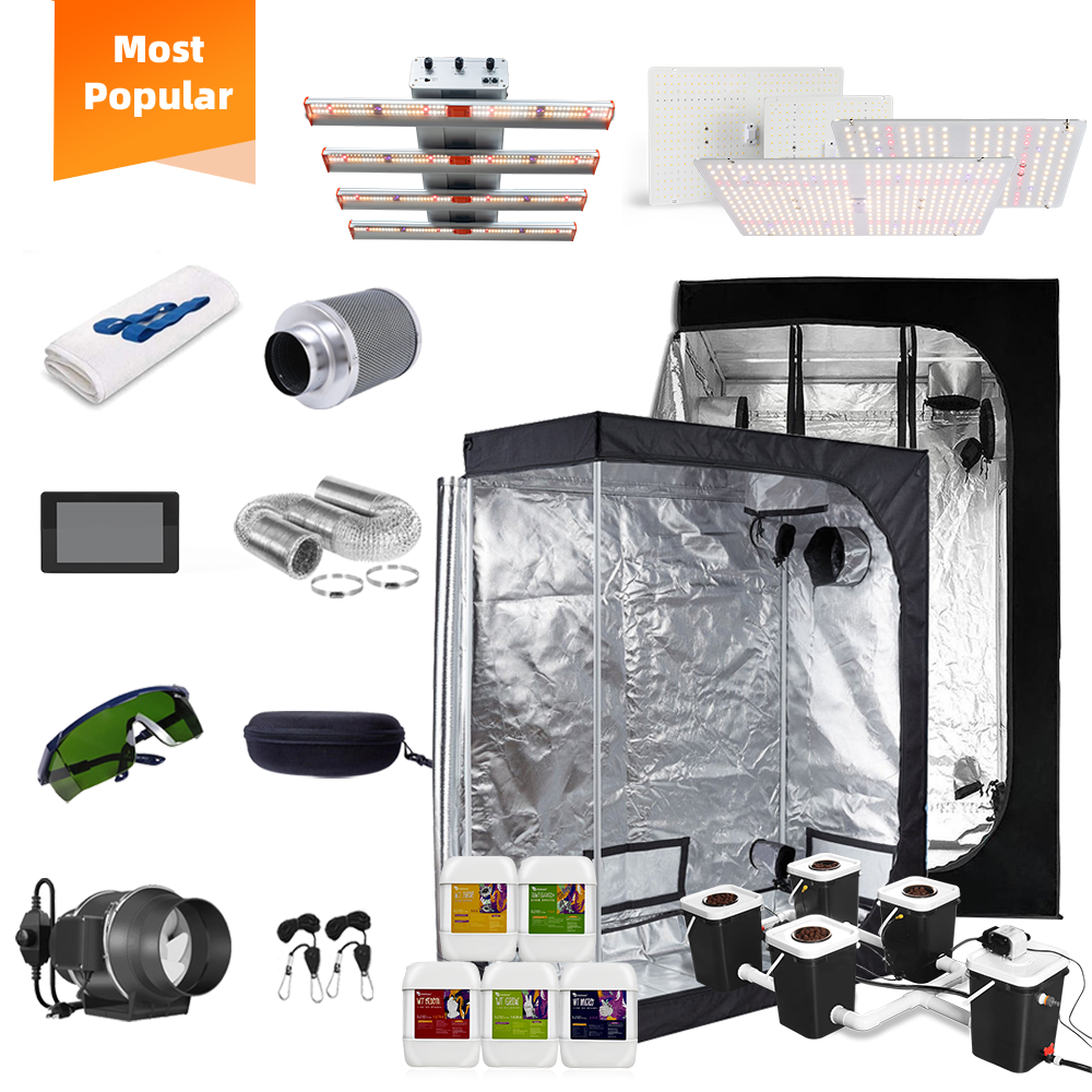 Sunplus 95% Garden Greenhouse Use Grow Kit Tent Highly Reflective Fabric 600D Mylar Indoor Hydroponic Grow System Tent for Sale