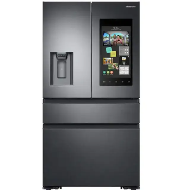 Лучшая цена 28 cu ft 4 Foor французский дверной холодильник с сенсорным экраном