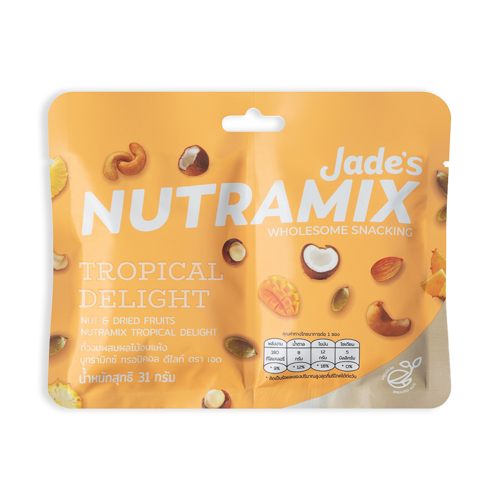Jades Nutramix тропический радость, оптовая продажа, низкий уровень сахара, орех и сушеные фрукты, низкий уровень сахара, здоровая закуска