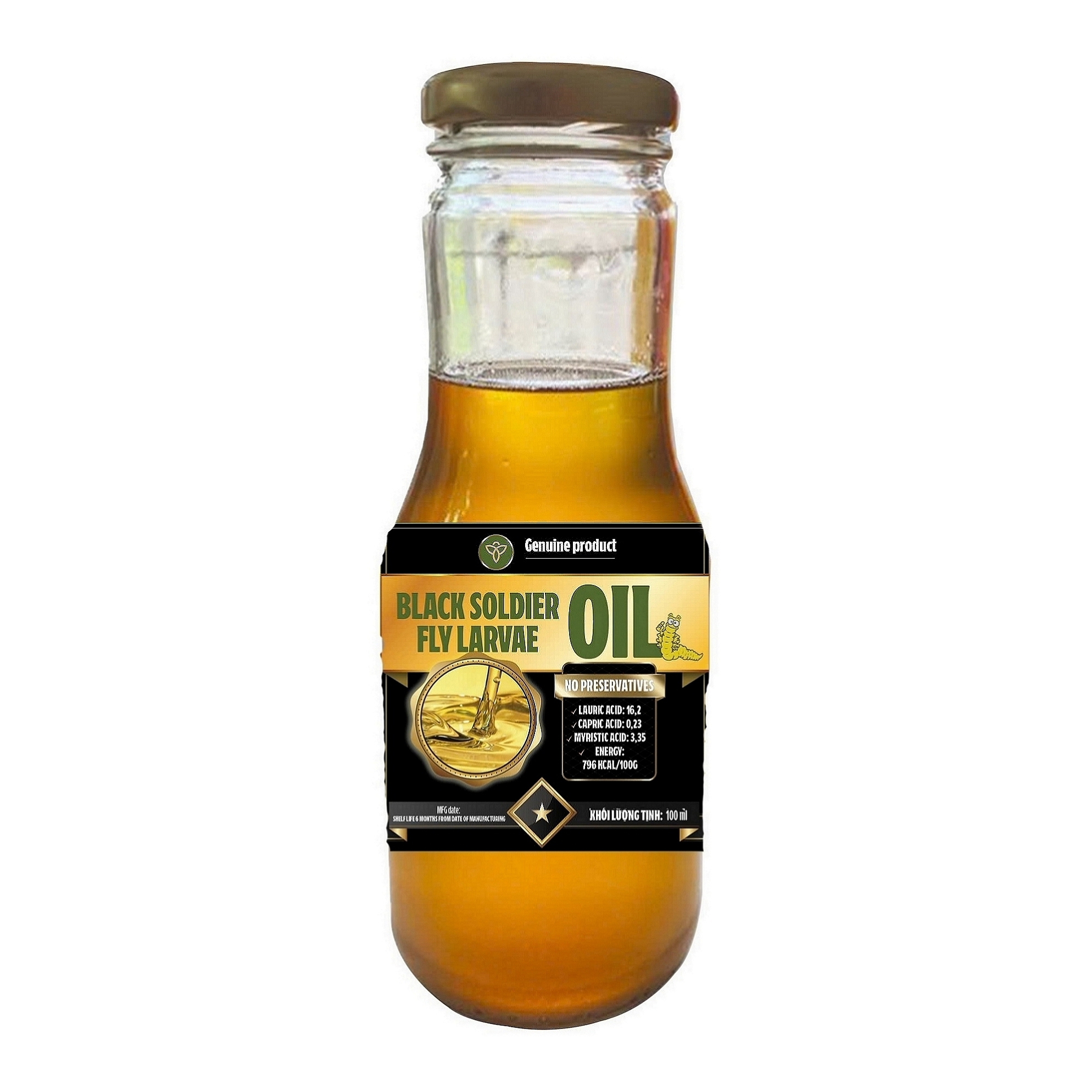Top grade Black Fly Larvae Oil in Vietnam for Animal Feed Contact Ms. Mira +84 97 437 1490 sustainable oil