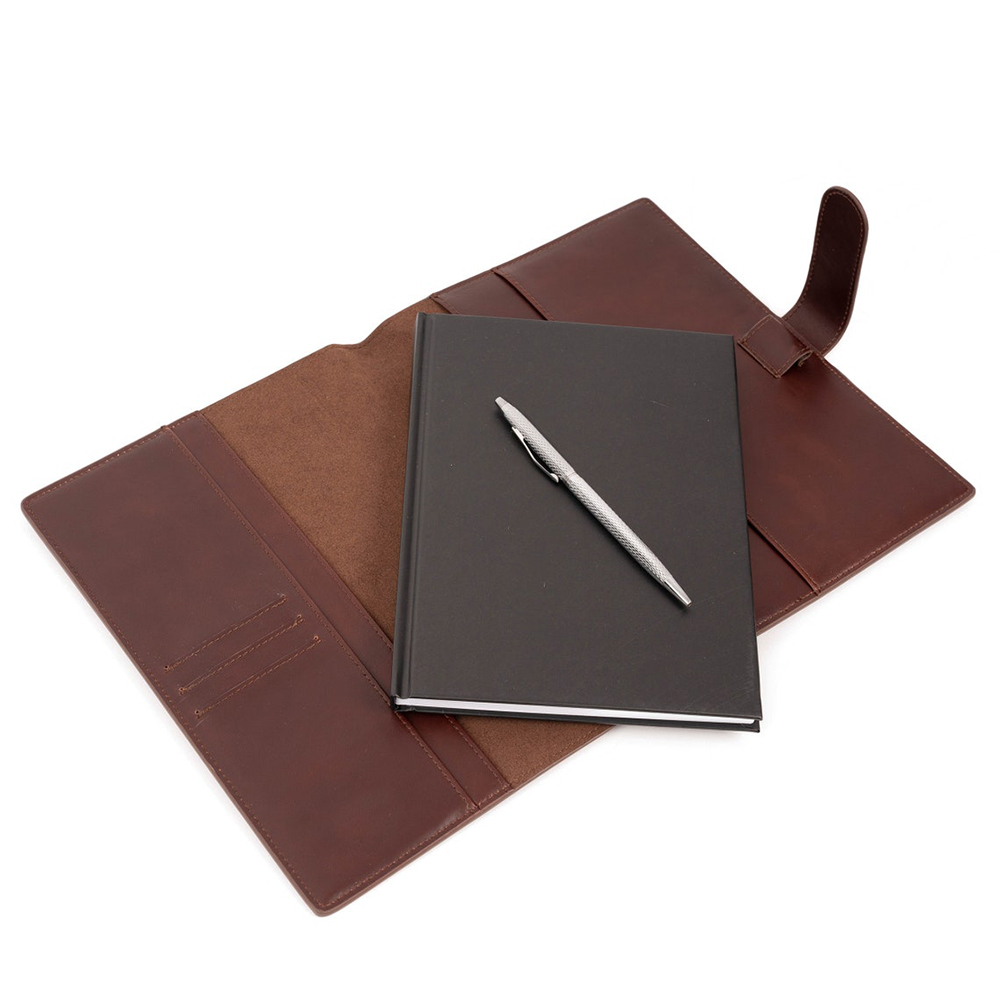 Luxurious Genuine Leather A5 Refillable Journal with Lined and Unlined Paper Options - Perfect Planner for Organizing Your Thoughts