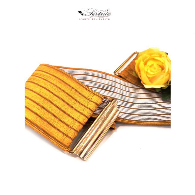 Beaded Belts Made in Italy possibility to customize in colors and flowers made to measure size gold yellow with flower