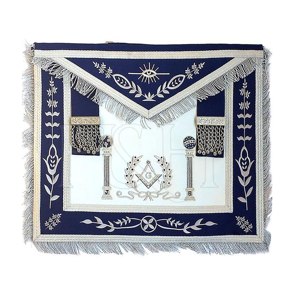 Оптовая продажа, фартук Masonic Regalia с ручной вышивкой, фартук Masonic Master высшего качества