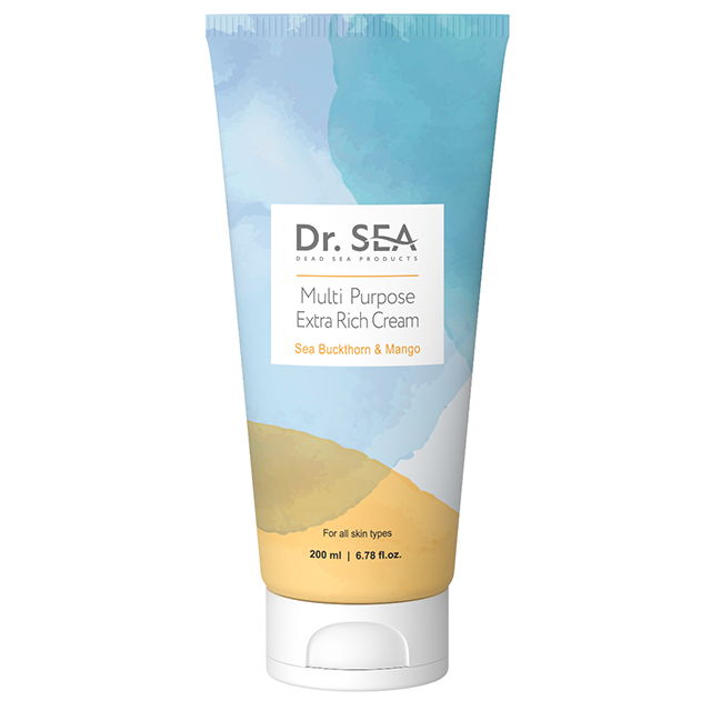 Dr.Sea Cosmetics Multi Purpose Extra Rich Cream For Body With Sea Buckthorn And Mango Cream Suitable For All Skin Types
