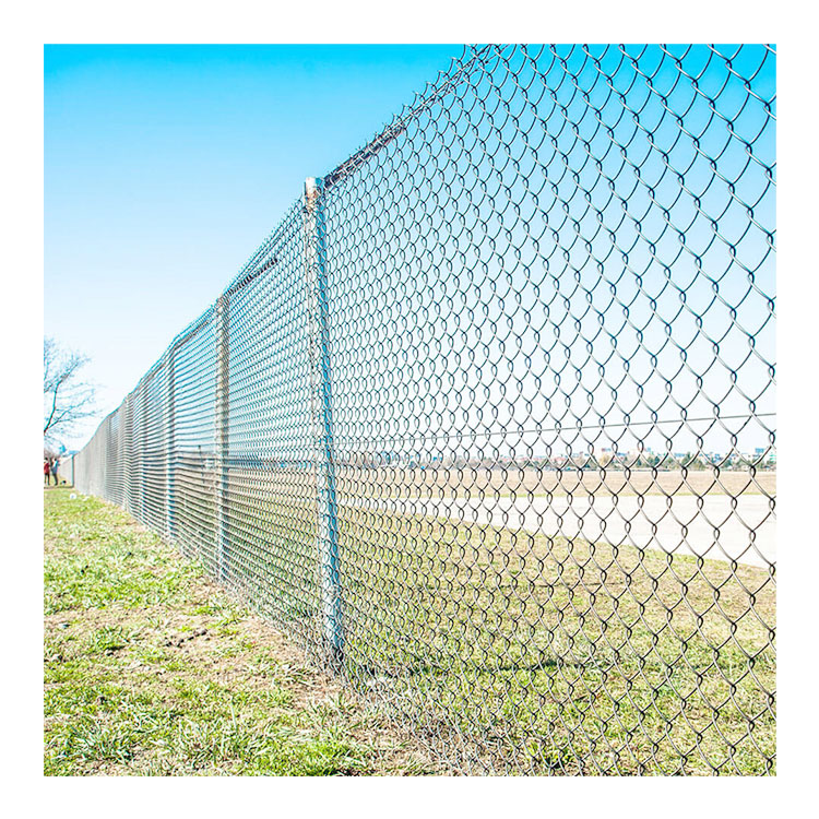 PVC Coated 8ft galvanized cyclone wire mesh chain link fence roll