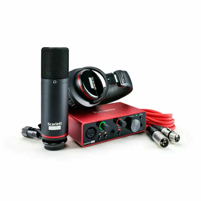 ORIGINAL NEW  Focusrite Scarlett Solo Studio 3rd Gen USB Audio Interface and Recording Bundle with Microphone