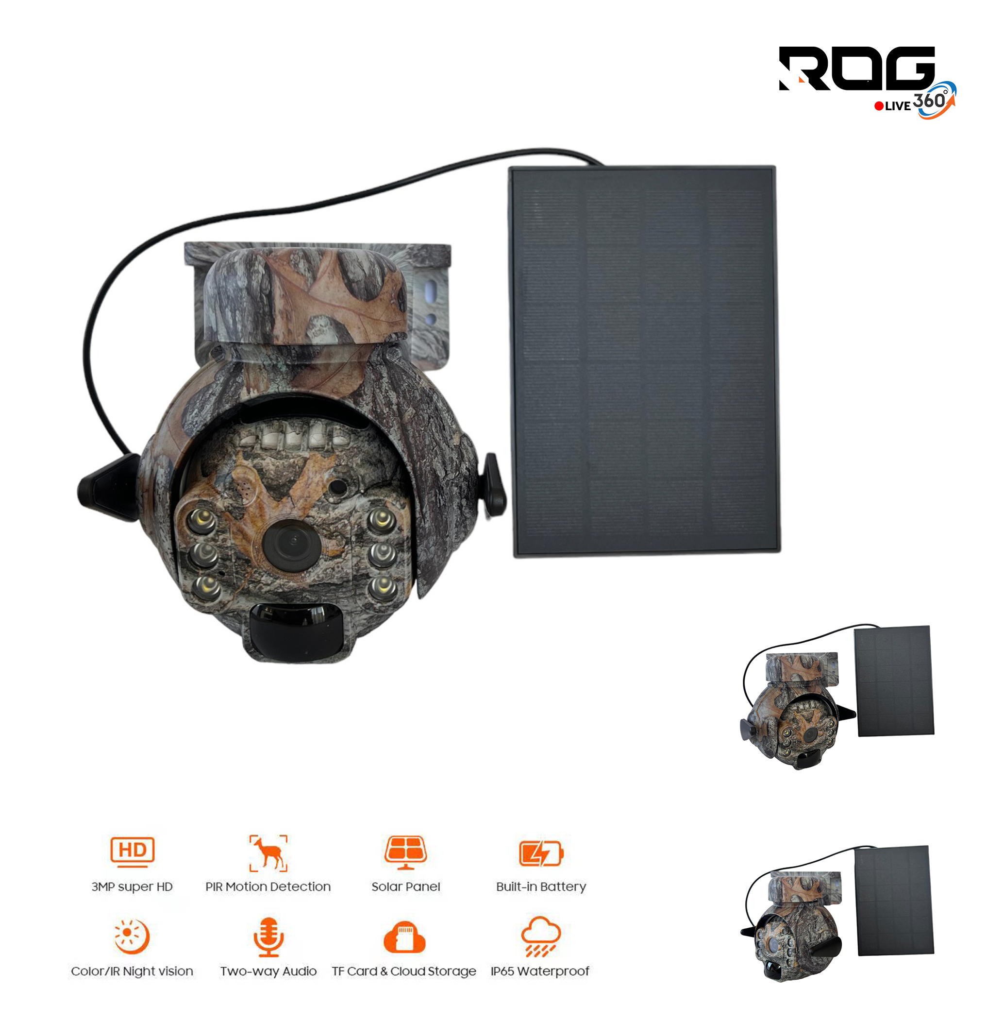 HUNTING CAMERA ROG VISIO LIVE + ROTATION 360 WITH ZOOM