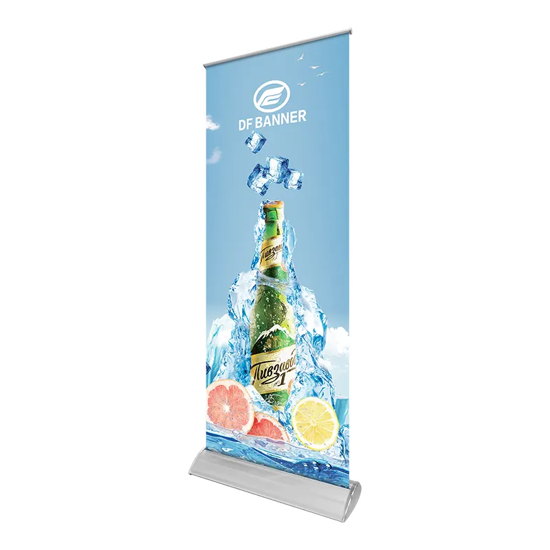 Factory Price Advertising Banner Stand Retractable Banner Base Pull Up Stand