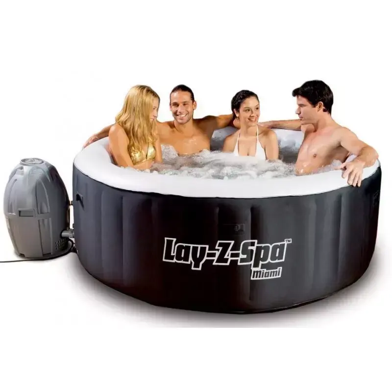 Быстрая доставка, надувная гидромассажная Ванна LAY Z SPA Майами AIRJET, модель на 2-4 человека