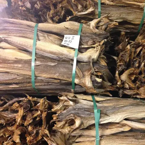 Unsalted New Stock Dried Stockfish & Cod heads, Dried Stock Fish in cuts pieces in 30-45 kg bales
