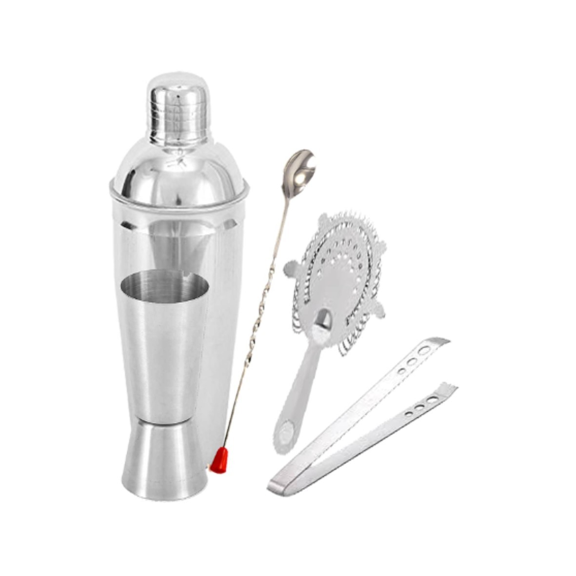 Latest Design Unique Stainless Steel Bartender Set High Quality Royal Bar Accessories For Bar Club Parties Set of 5Pcs For Adult