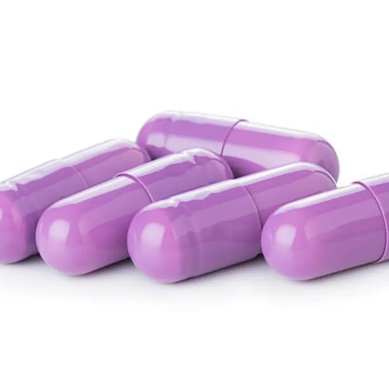 KXT Supply Medical Bovine Hard Gelatin Capsule Empty Purple Color Capsules Size 00 0 1 2 3 4