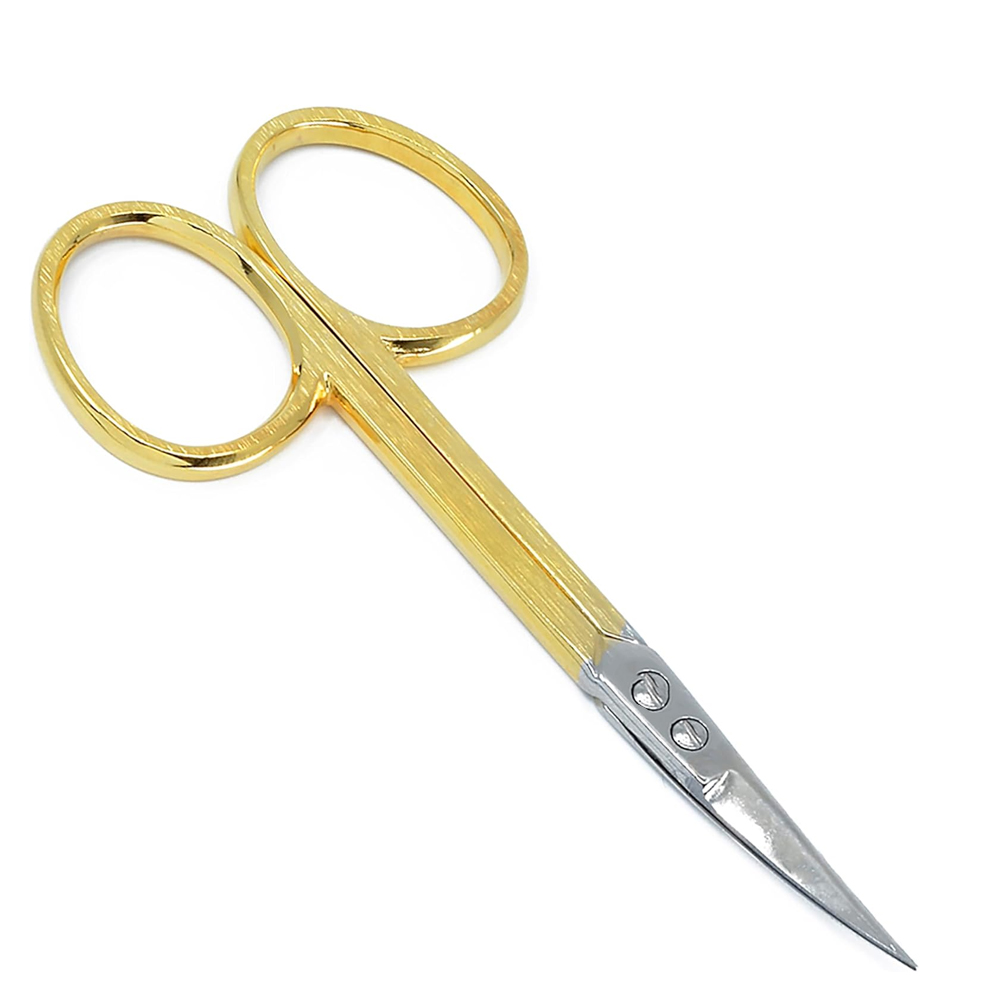 wholesale Good selling popular nail cutting cuticle nail scissors New Cuticle Shear Bent Russian Style Manicure scissor