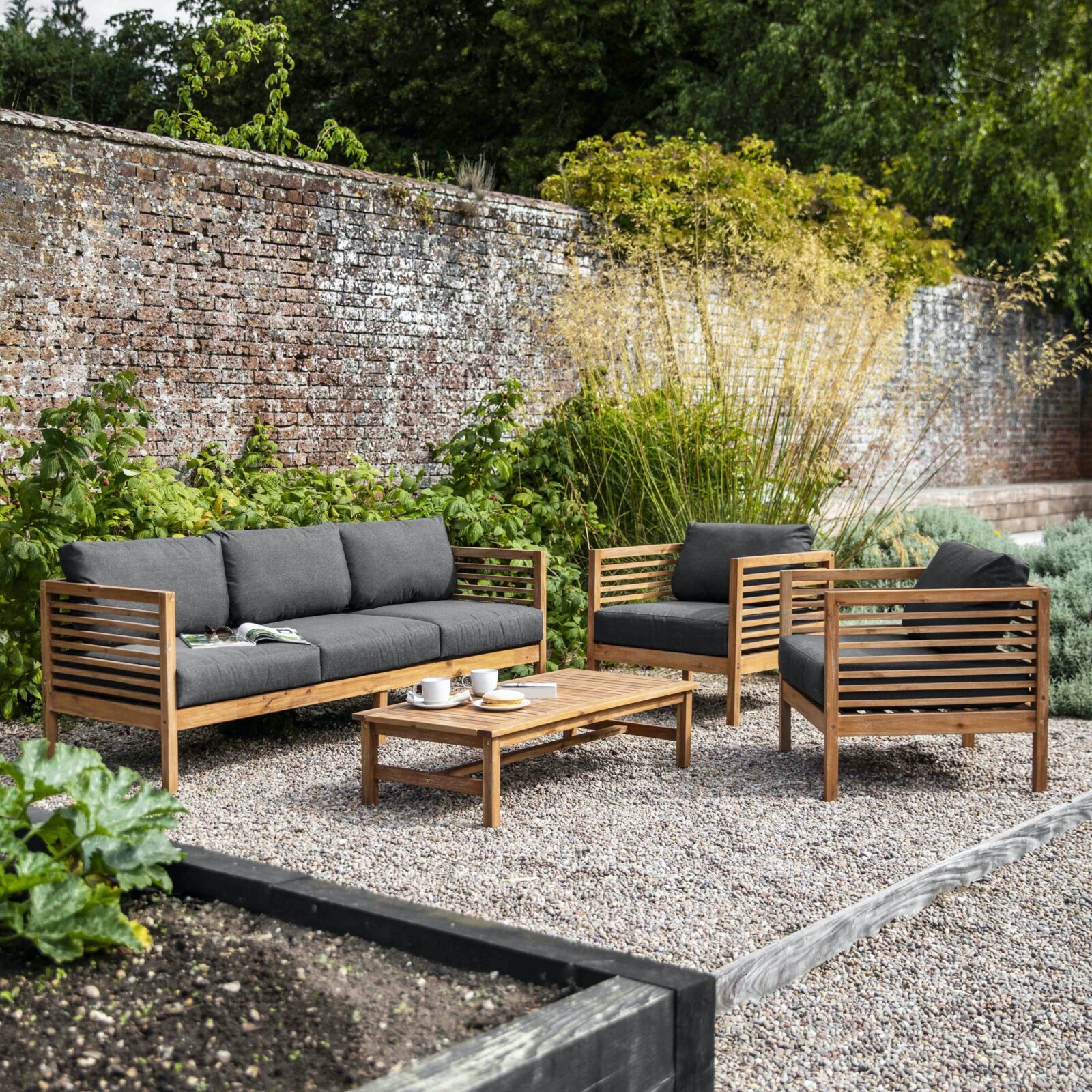 Top Selling - Wooden Table Set - Wholesale Wooden Sofa Set for Garden outdoor Furniture
