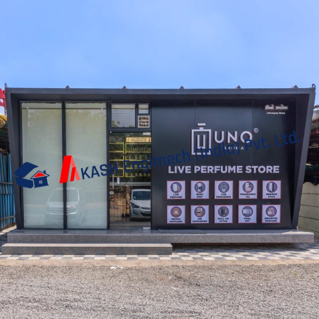 Modern Modular Container Shop for Perfume Investment in Paraguay Tiny Unfolding Shop Design for Workshops