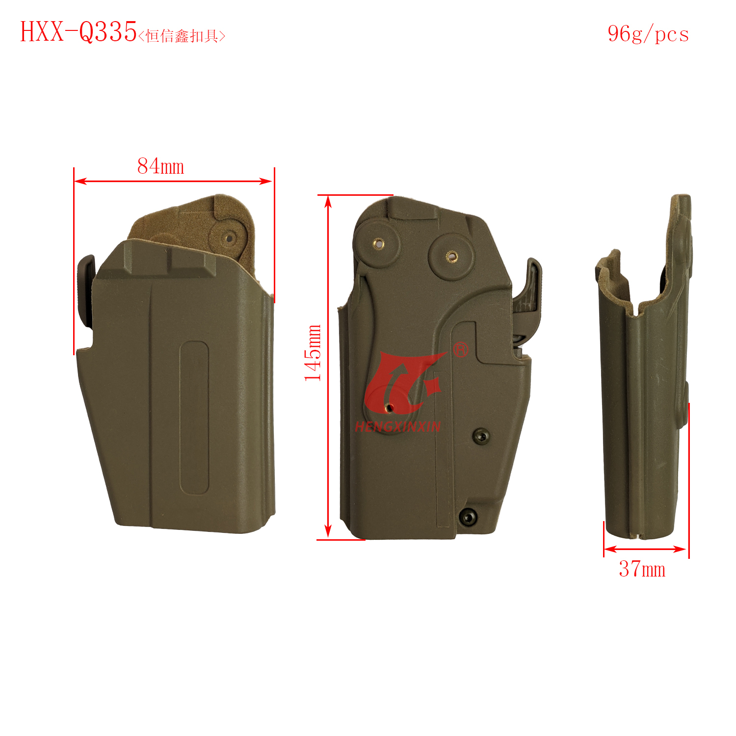 Quick-draw holster Carrying accessories Removable Carrying accessories Tactical holster Quality assurance Quality assurance