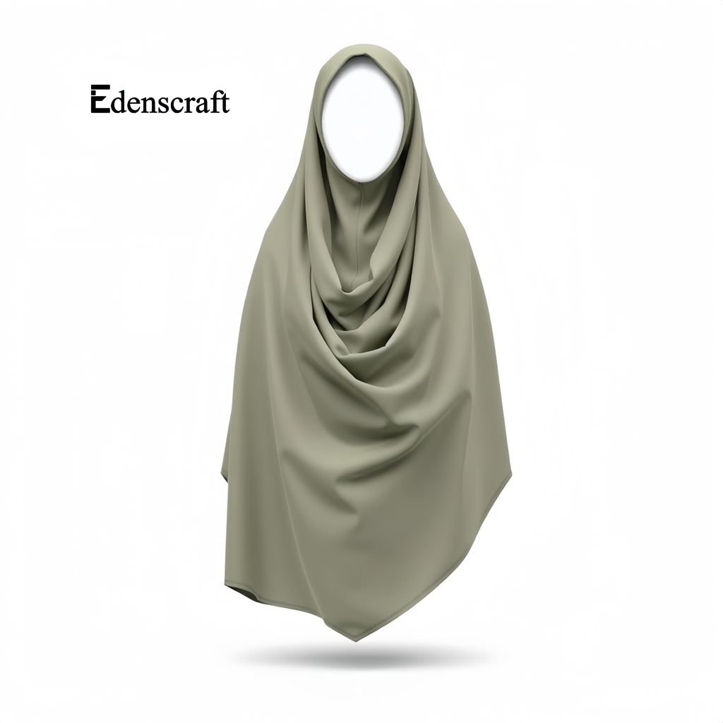 Customizable Traditional Women's Modest Khimar Headscarf Elegant Lightweight Design with Soft Breathable Fabric Casual Style