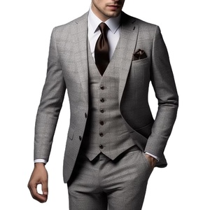 Classic Men's High-Quality Business Suits with Breathable Material, Customizable and OEM Service for Elegant Business Attire