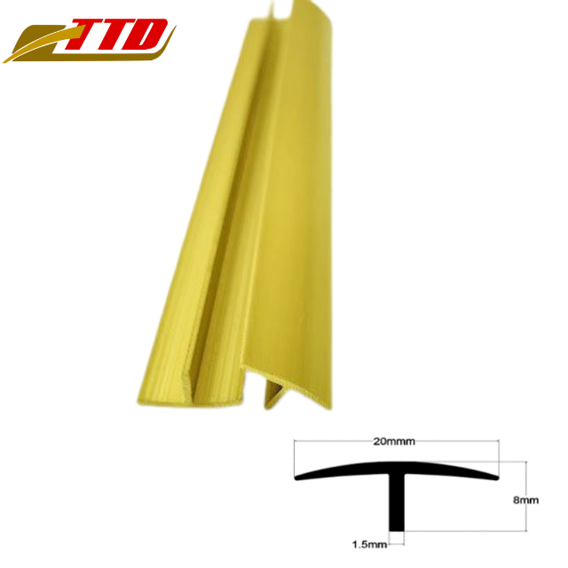 Brass Flat Bar Strip Plate Brushed Brass Floor Transition Strip Environmentally Friendly Vietnam Copper Extrusion Factory