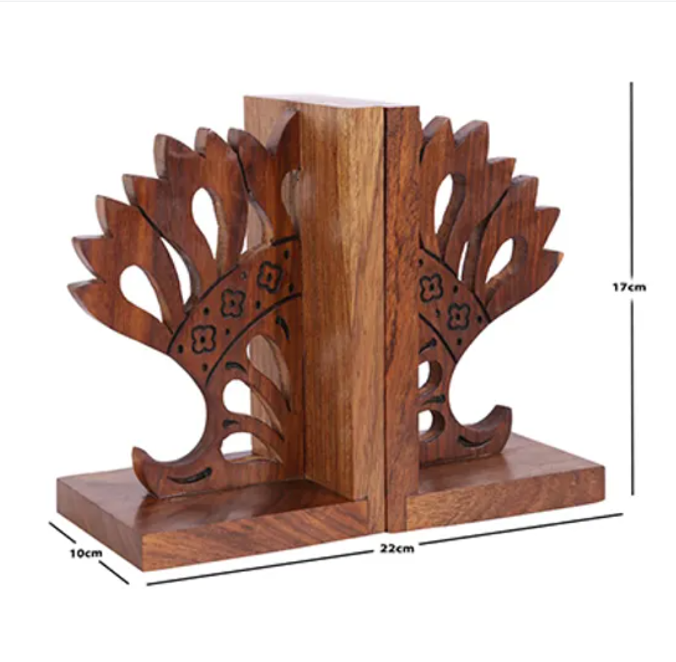 Premium Home Accessories Wooden Book Holder For Home Decoration Living Room Bedroom Decoration Wooden Book End Wo DeskTop