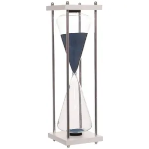 Best selling home decor black hour glass 30/60 minute metal sand timer hourglass for home office use in low moq price