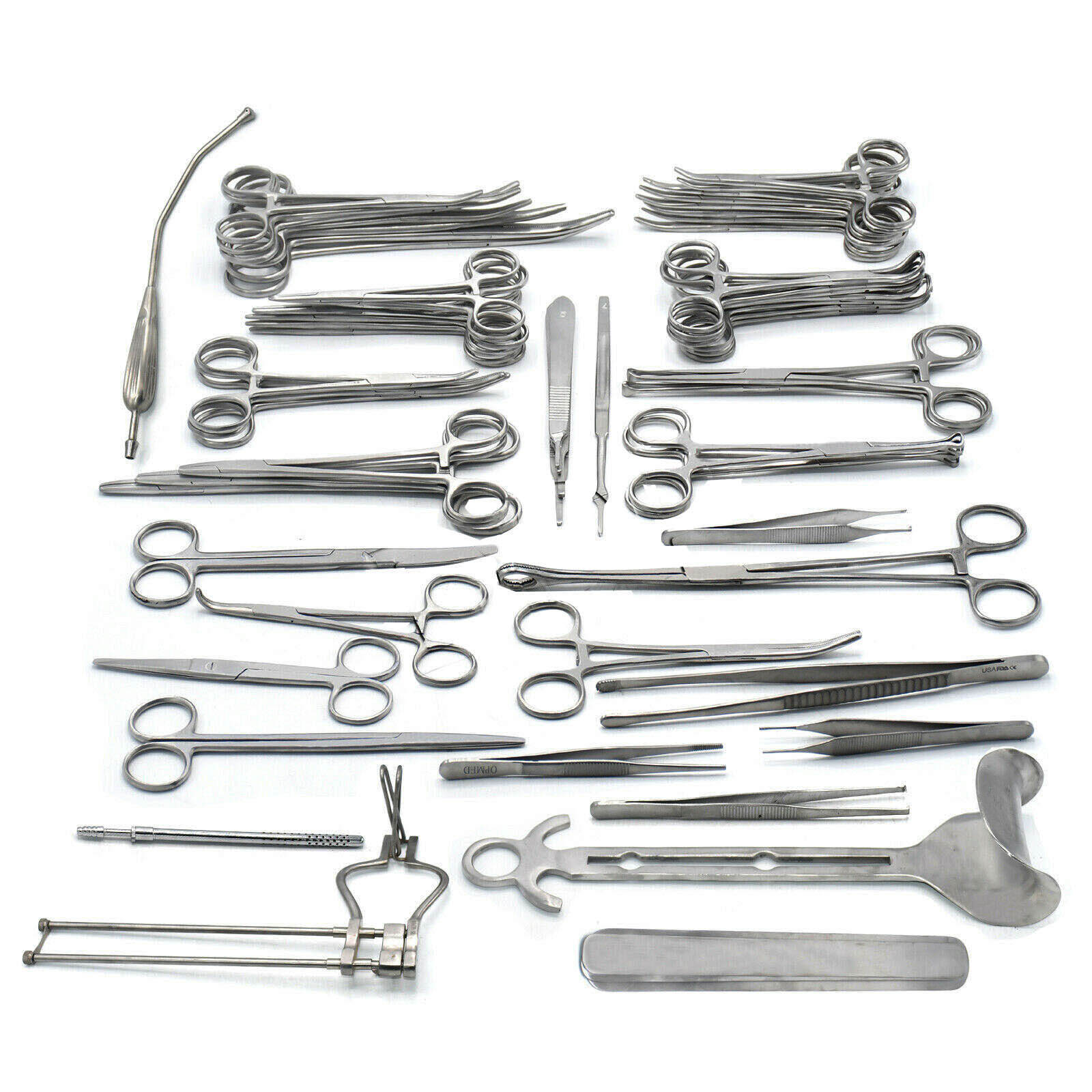 Laparotomy instruments set Basic laparotomy set surgical instruments 104 pcs Abdominal Surgery Instruments Set