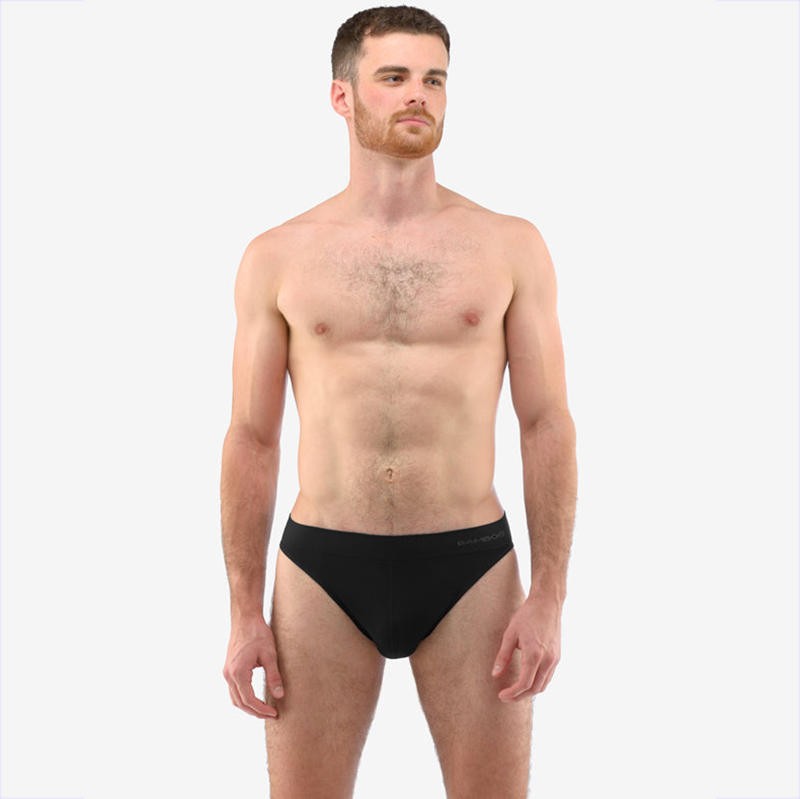 Wholesale Custom Narrow Waist 95% Bamboo 5% Spandex Men Briefs ECO Friendly Clothing Men's Underwear With Print Logo