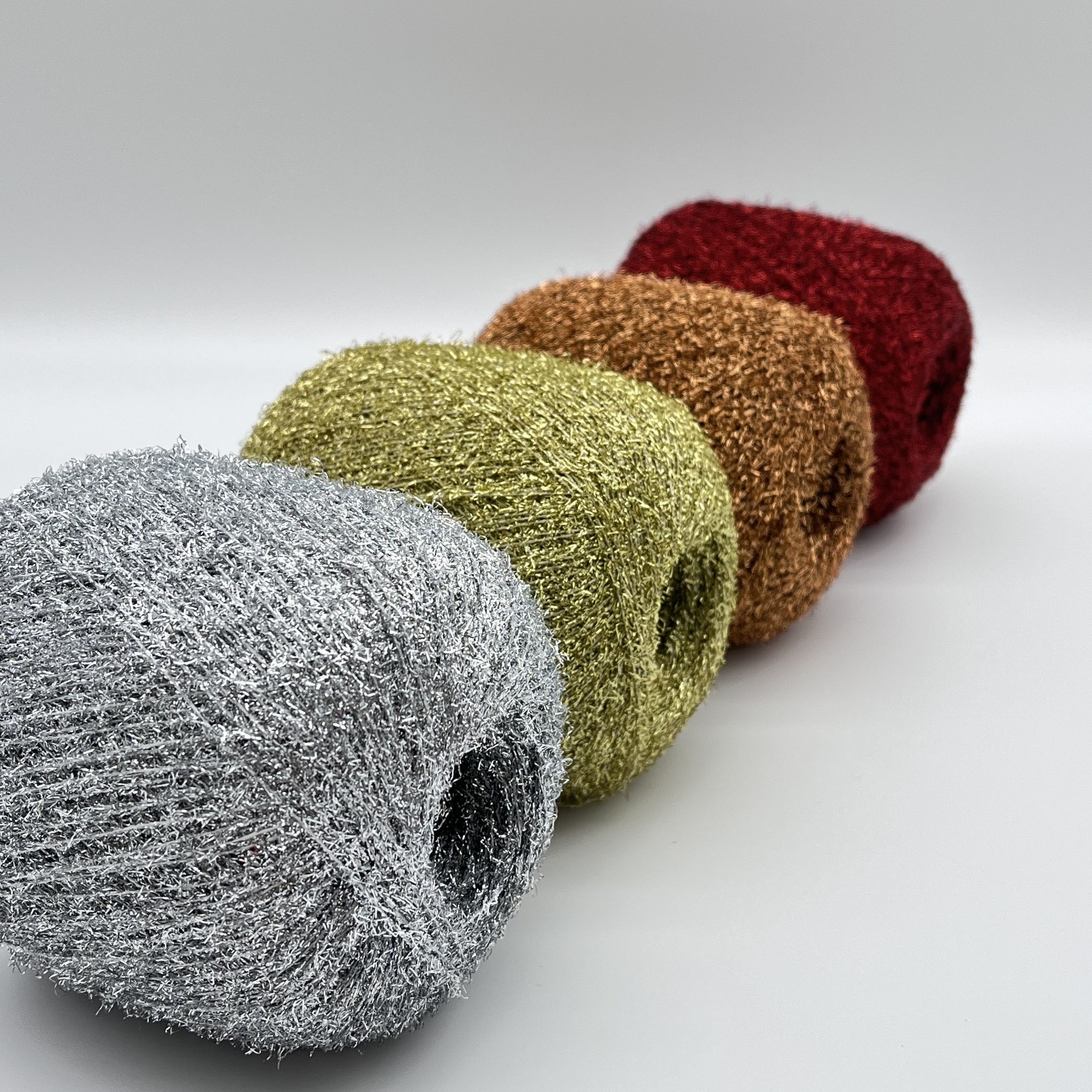 Direct factory soft touching 12NM high tenacity polyester metallic yarn