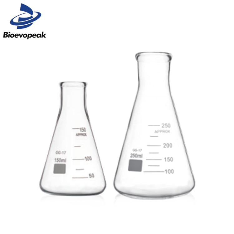 Лабораторная колба Erlenmeyer из универсального стекла Bioevopeak 250-1000 мл