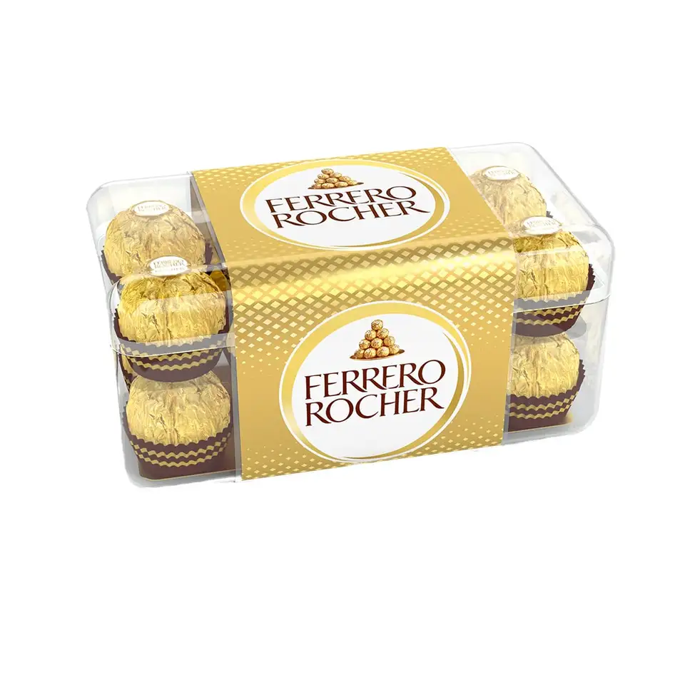 Шоколадный орех Ferrero Rocher, 12/3Pk - TJ11 от Ferrero Rocher/Ferrero Rocher, шоколадный шоколад из фундука-коробка для драгоценностей-48 штук-600 ГРС