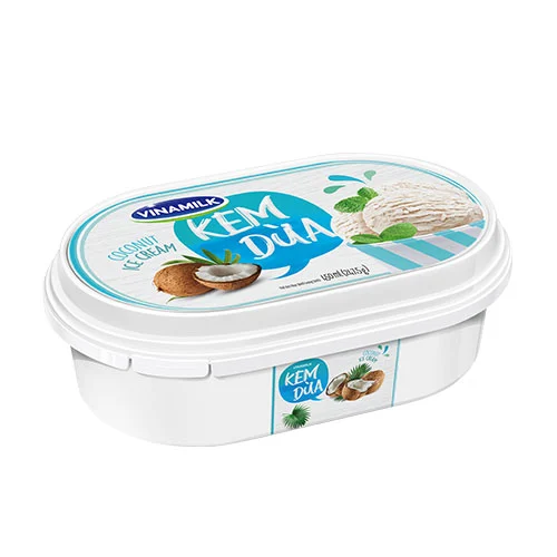 Бренд Vinamilk-кокосовый аромат-вкусный вкус мороженое-упаковка 450 мл в коробке x 6 коробок в коробке HALAL ISO FSSC HACCP