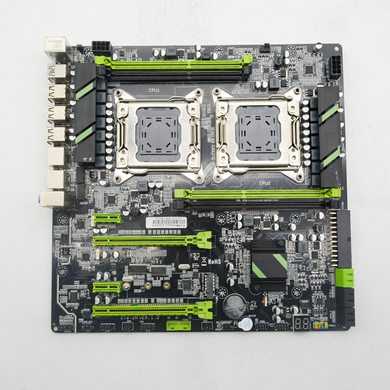 Лидер продаж Ксеон E5 LGA2011-0 двойной Lan Max 64 Гб с двойным каналом DDR3 x79 игровой компьютер материнская плата