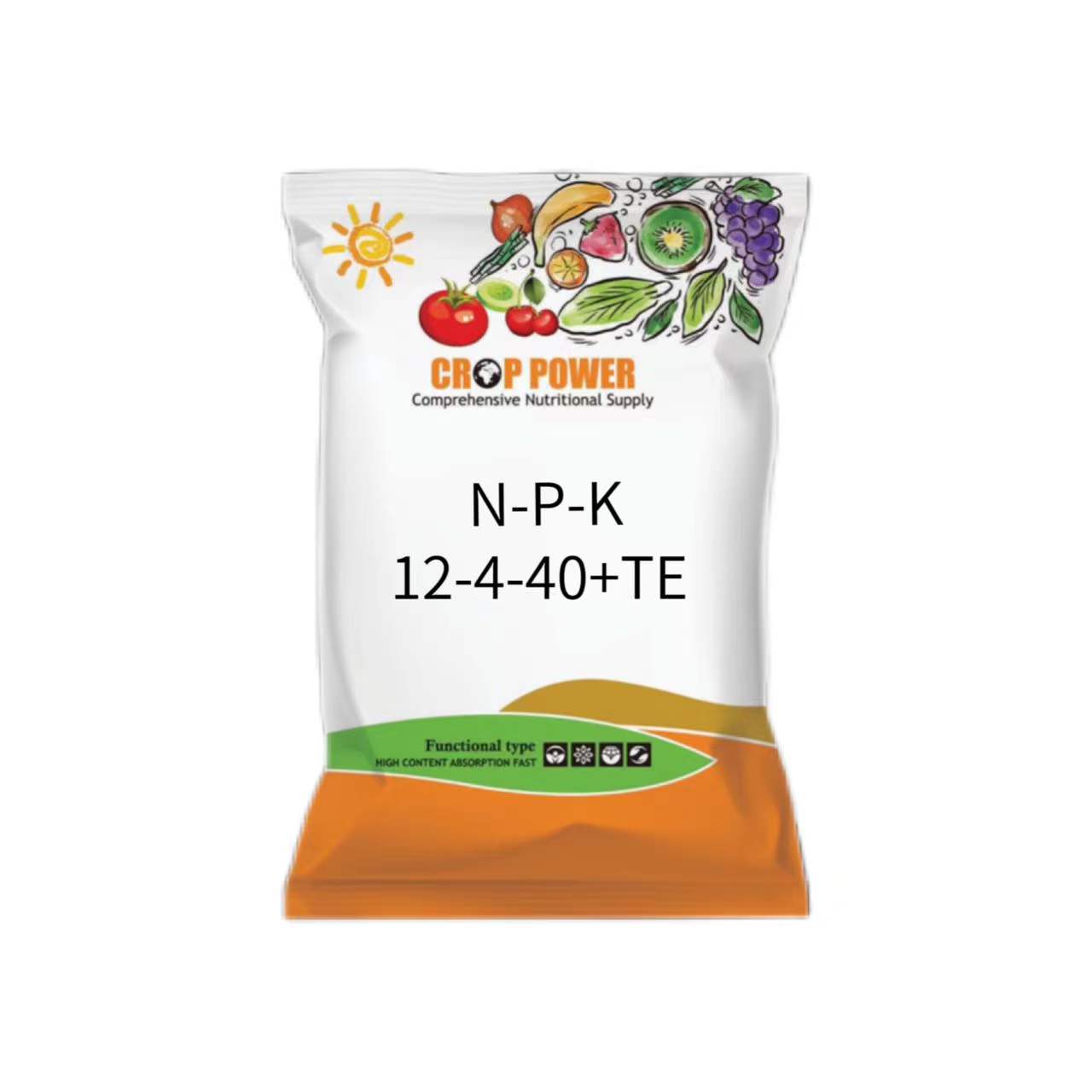 OEM Npk удобрение водорастворимое Npk 12-4-40 + TE