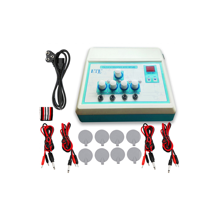 Exporter of High Grade Medical Device Highly Advance Physical Therapy Equipment 4 Channel LCD Tens Electrotherapy Machine