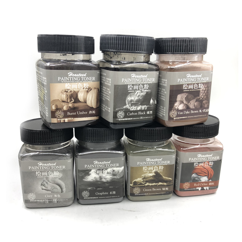 Heasteed 10 colors Painting Toner painting powder sketch water-soluble graphite Chinese painting 70/100/120/140/150g