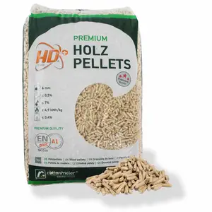 Drevene pelety EN plus A1 HD ENplus-certified halz wood pellets 6mm in 15kg bags for Heating System Wood Pellet Mill