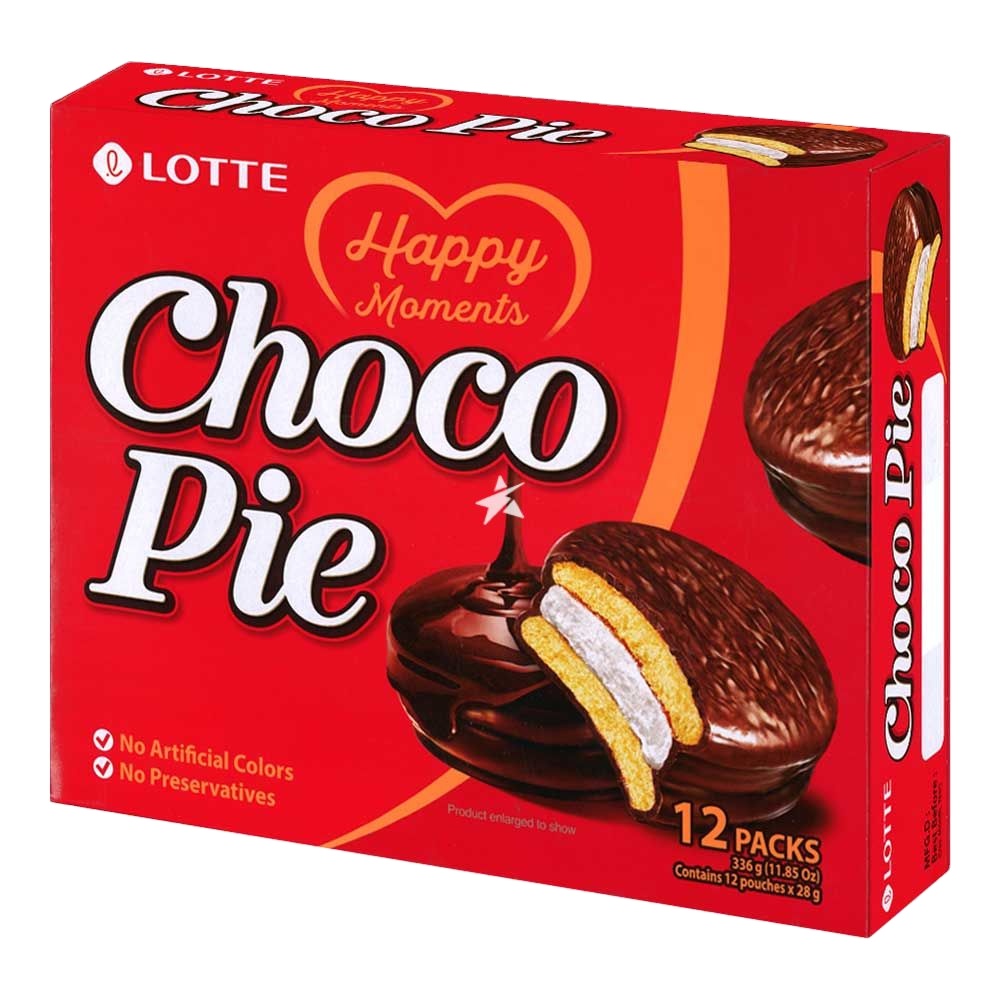 Оптовая продажа оригинального шоколадного пирога Lotte Choco Pie 336 г/Лучший шоколадный пирог