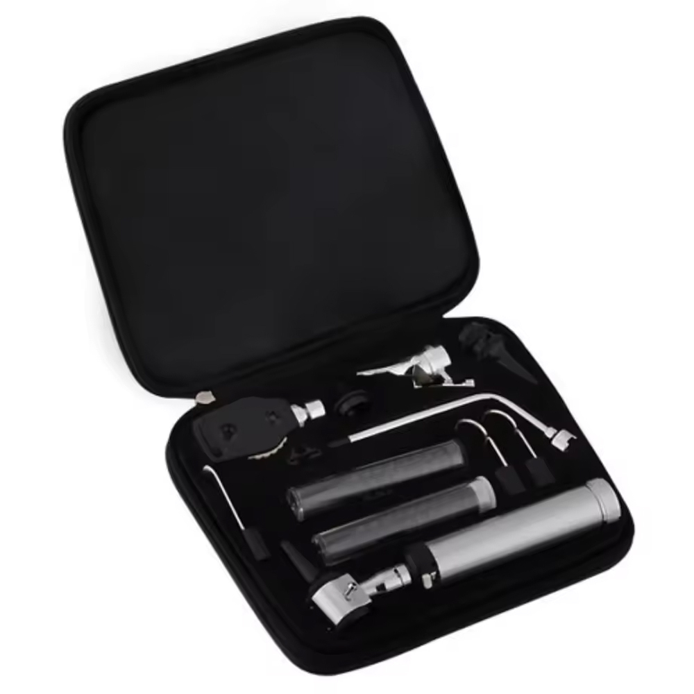 Professional Portable New Otoscope & Ophthalmoscope Set Solid Color Surgical Instruments ENT Diagnostic Set Made Stainless Steel