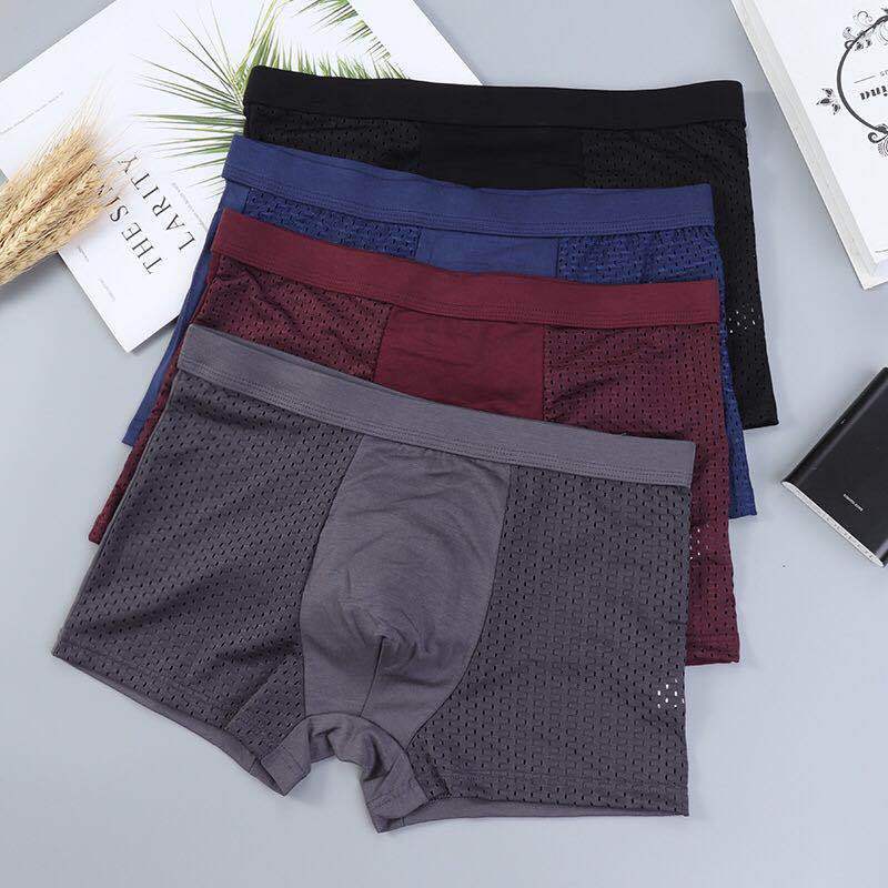 Hot selling factory direct sales fashionable ice silk mesh breathable men's underwear summer men's underwear
