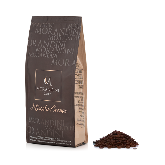 High Quality 1000g Miscela Crema Classic Italian Espresso Coffee Beans Medium Roast Blend of Arabica & Robusta Mellow Taste