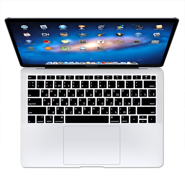 Защитная Русская клавиатура для MacBook Air Pro 13 дюймов A1932