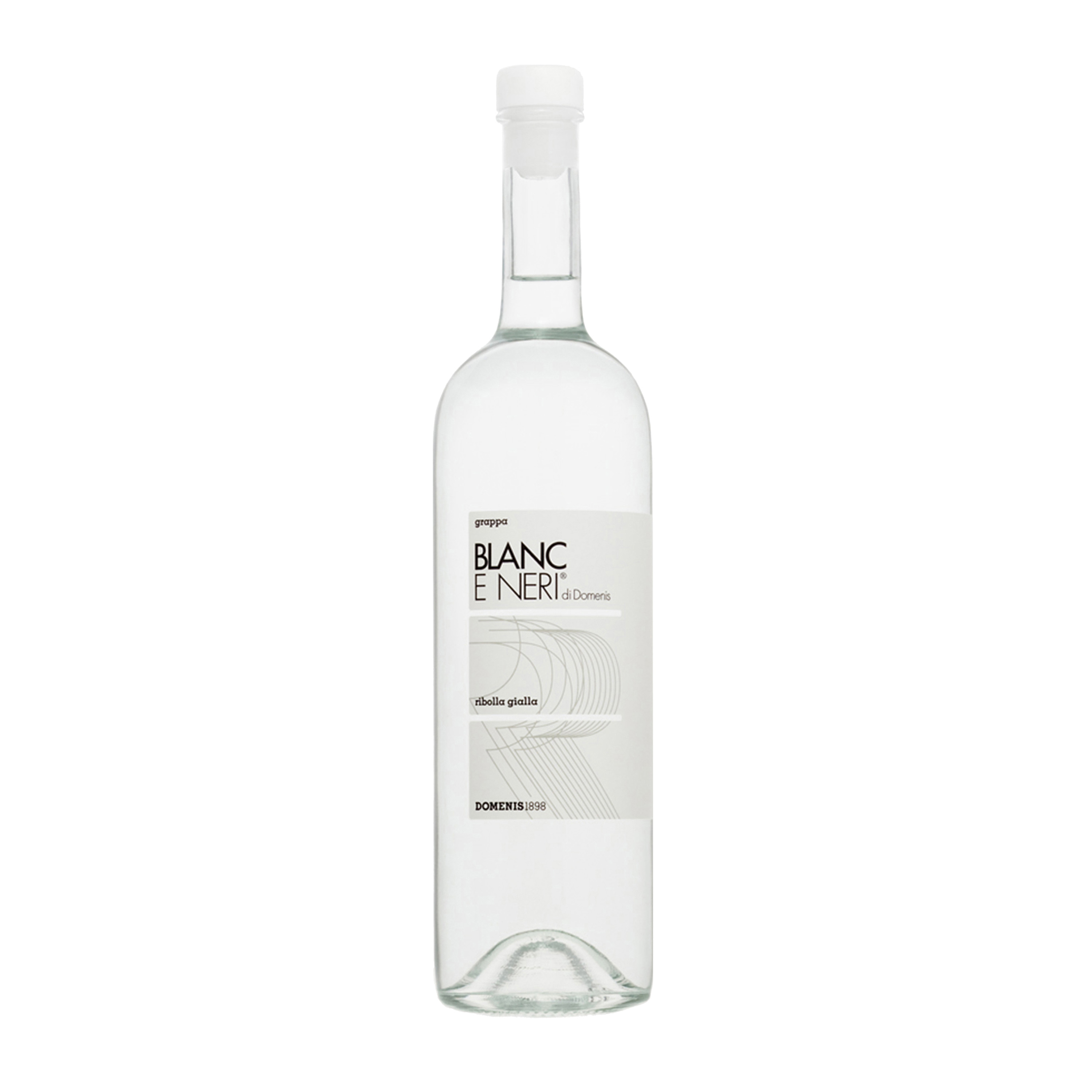 Эксклюзивная итальянская одноконтурная Grappa с умеренным содержанием спирта Blanc e Neri Ribolla gialla 70cl