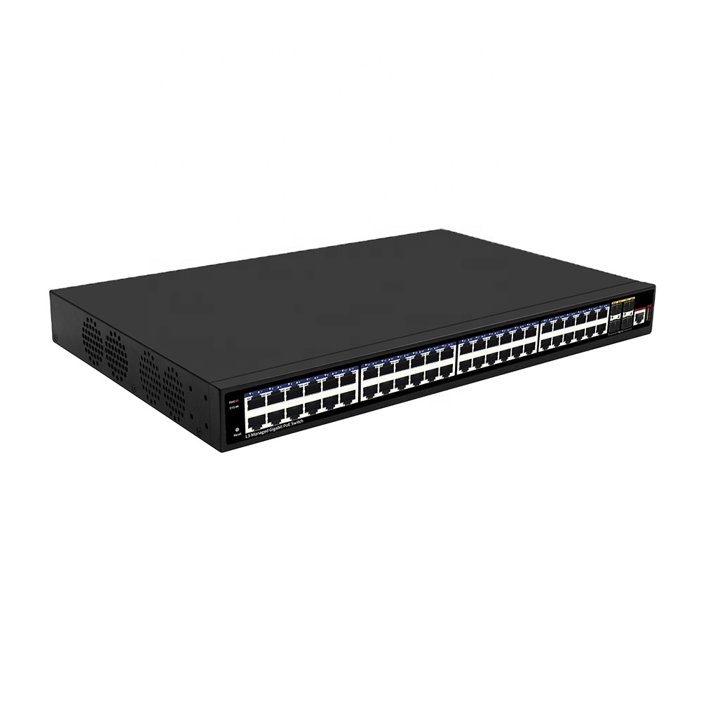10G SFP переключатель с портами poe 48 порт Gigabit слой 3 управляемый Core Ethernet-коммутатор