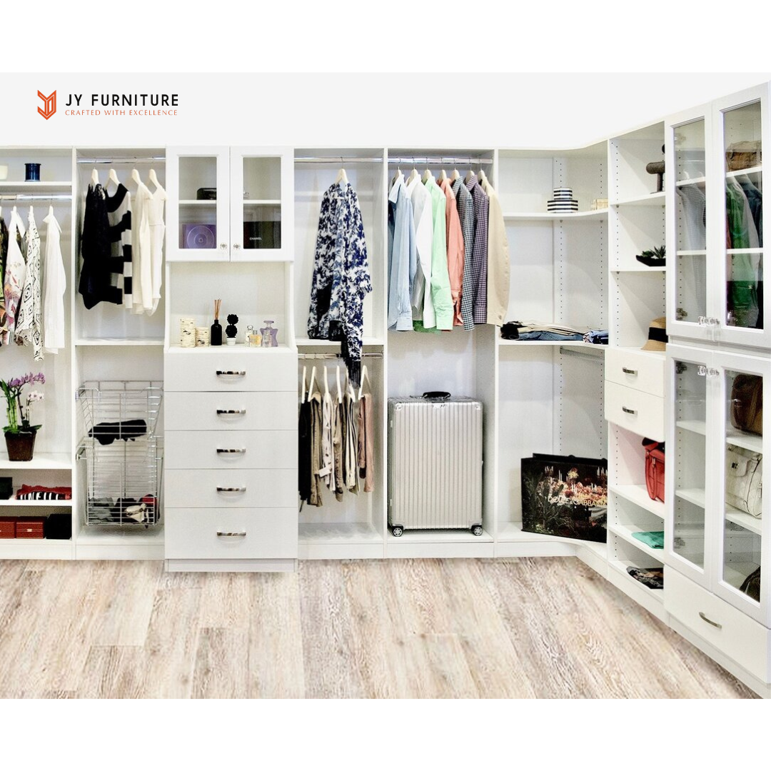 Modern Cheap Clothing Wardrobes For Dressing Room And Bedroom Walk-in Closets OEM Design Luxury Accessories EU Style