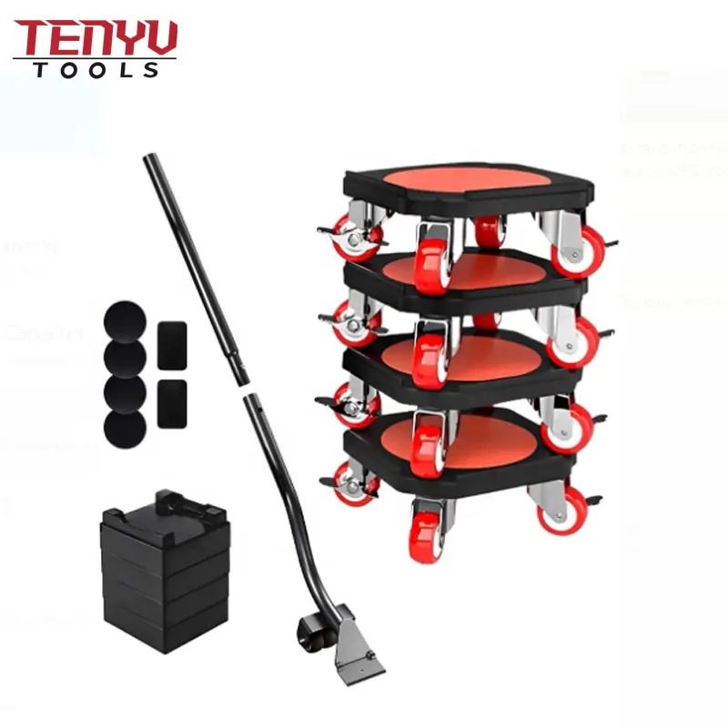 Heavy Duty Adjustable Height Furniture Mover Rollers Tools to for Safe and Easy Moving Furniture