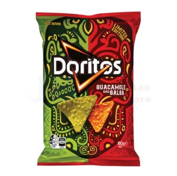 Кукурузные чипсы Doritos Guacamole и сальса 80 г