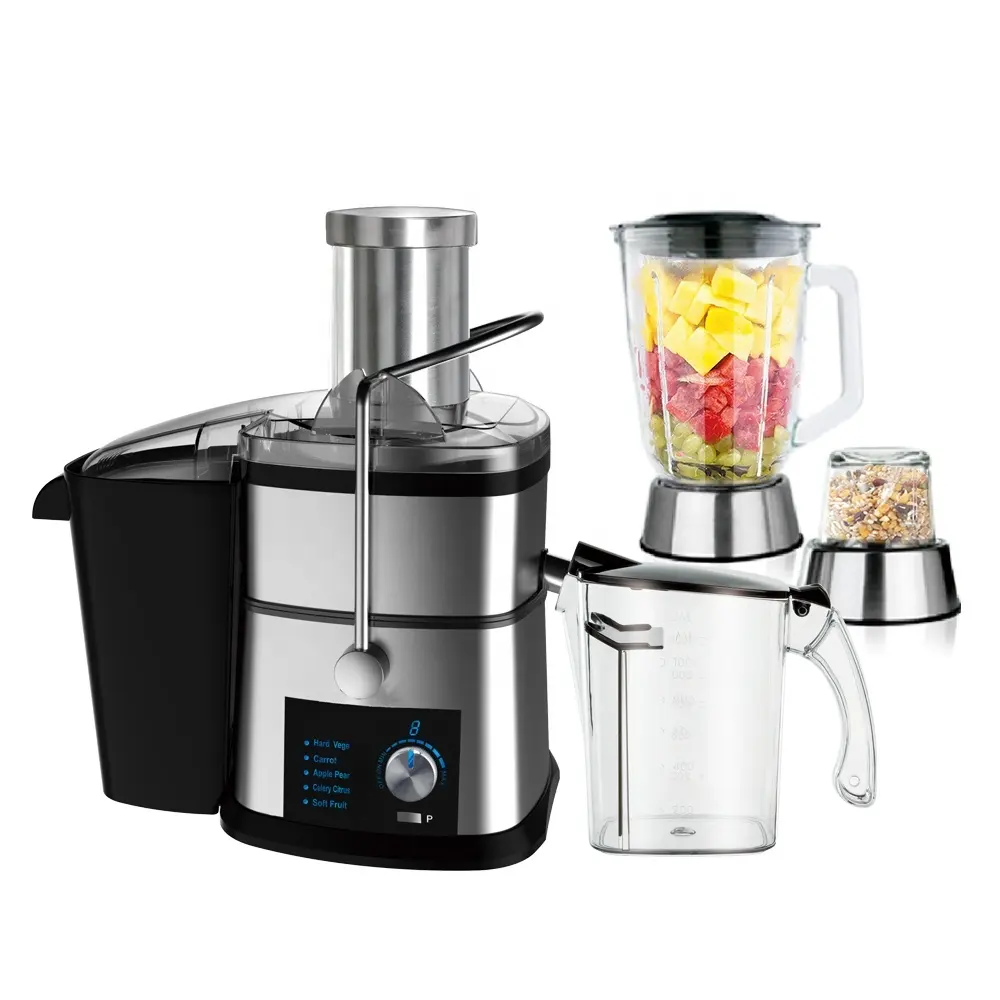 Electric 3 In 1 Smart Big Mouth Blender Extractor Juicer Machine