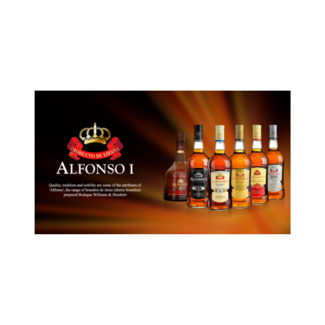 Jerez Solera Название продукта Alfonso I содержание спирта бренди 36% в возрасте 18 месяцев винтажное дистиллированное вино алкоголь бренди