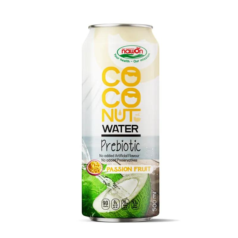 PASSION FRUIT Coconut Water With Prebiotic - Hot Selling Beverage Products Made from Vietnam OEM/ODM